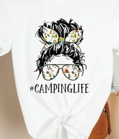 Load image into Gallery viewer, #CampingLife Messy Bun