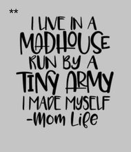 Load image into Gallery viewer, I Live in a Madhouse