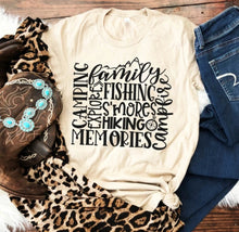 Load image into Gallery viewer, Camping Hiking Family Memories Subway Print