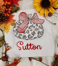 Load image into Gallery viewer, Cheetah Pumpkin Sketch Embroidery