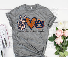 Load image into Gallery viewer, Peace Love War Eagle