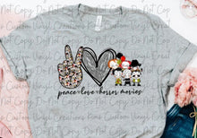 Load image into Gallery viewer, Peace Love Horror Movies