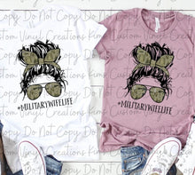 Load image into Gallery viewer, #MilitaryWifeLife Messy Bun