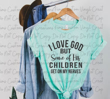 Load image into Gallery viewer, I Love God (Black Print)