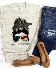 Load image into Gallery viewer, #MilitaryWifeLife Messy Bun