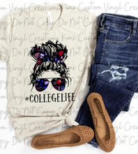 Load image into Gallery viewer, #CollegeLife Messy Bun