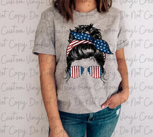 Load image into Gallery viewer, Patriotic Messy Bun