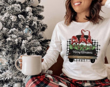 Load image into Gallery viewer, Merry Christmas Gnome Plaid Truck