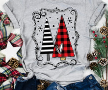 Load image into Gallery viewer, Red Black and White Trees