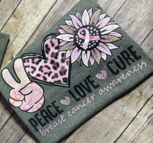 Load image into Gallery viewer, Peace Love Cure Breast Cancer