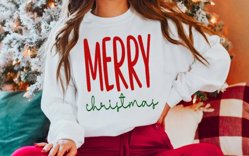 Merry Christmas PUFF (red/green)