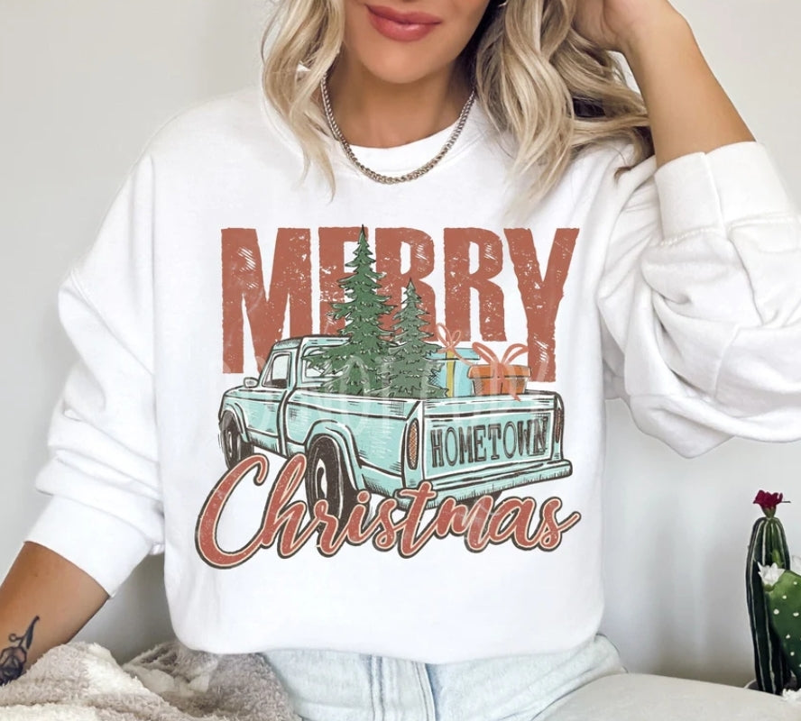 Merry Christmas Vintage Truck