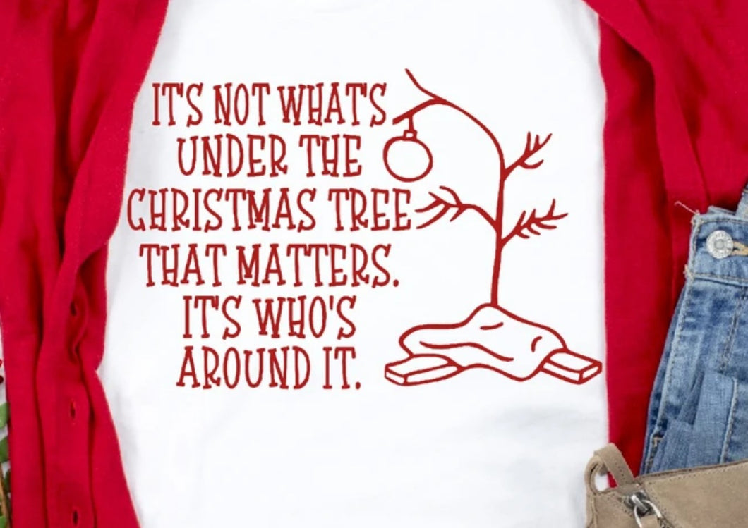 It's Not What's Under the Tree (red print)