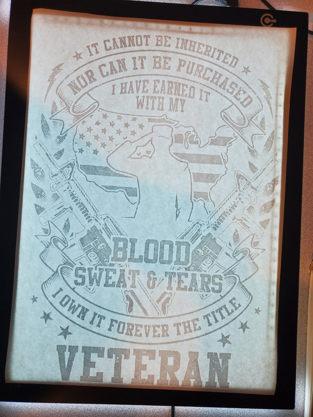 Veteran (White Print)