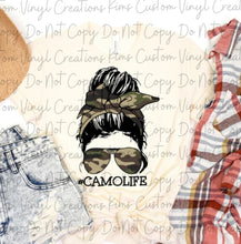 Load image into Gallery viewer, #CamoLife Messy Bun
