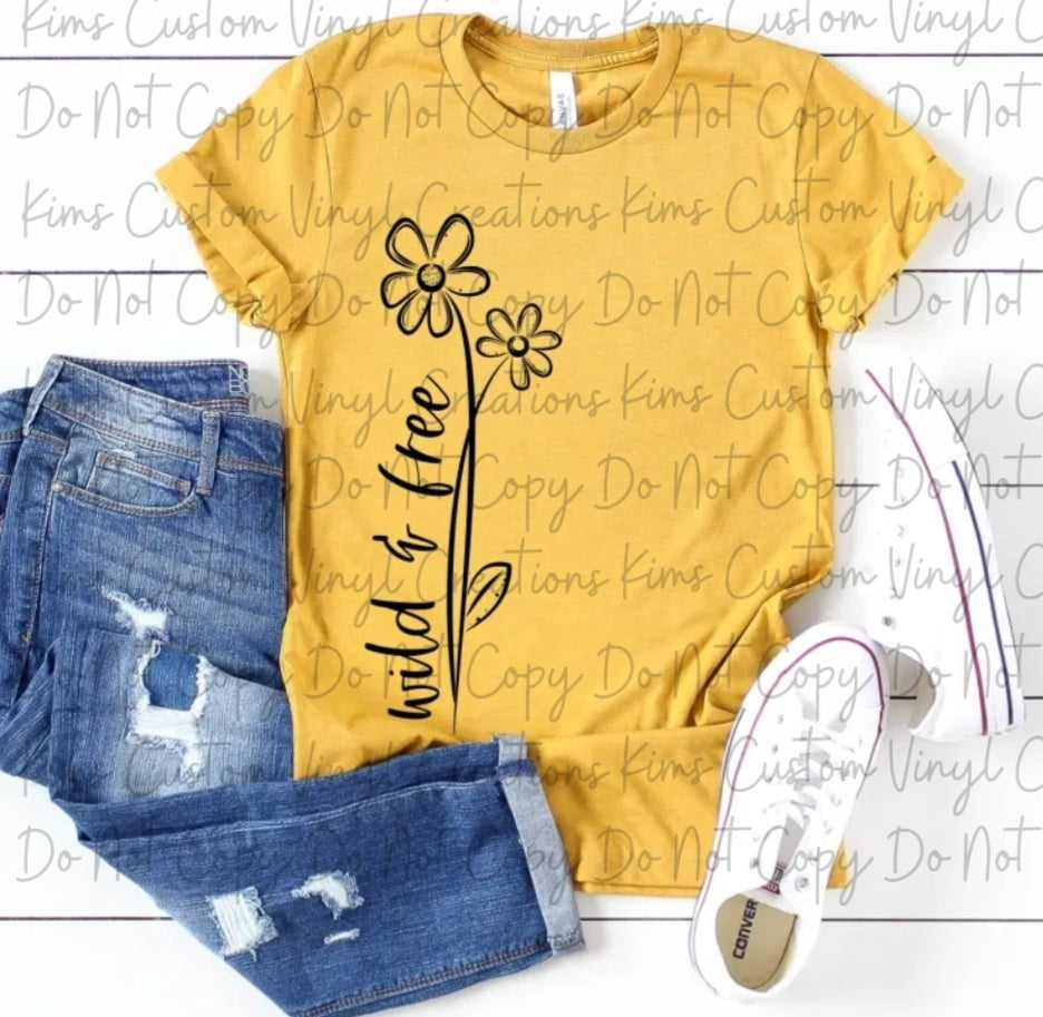 Wild & Free (Black Print)