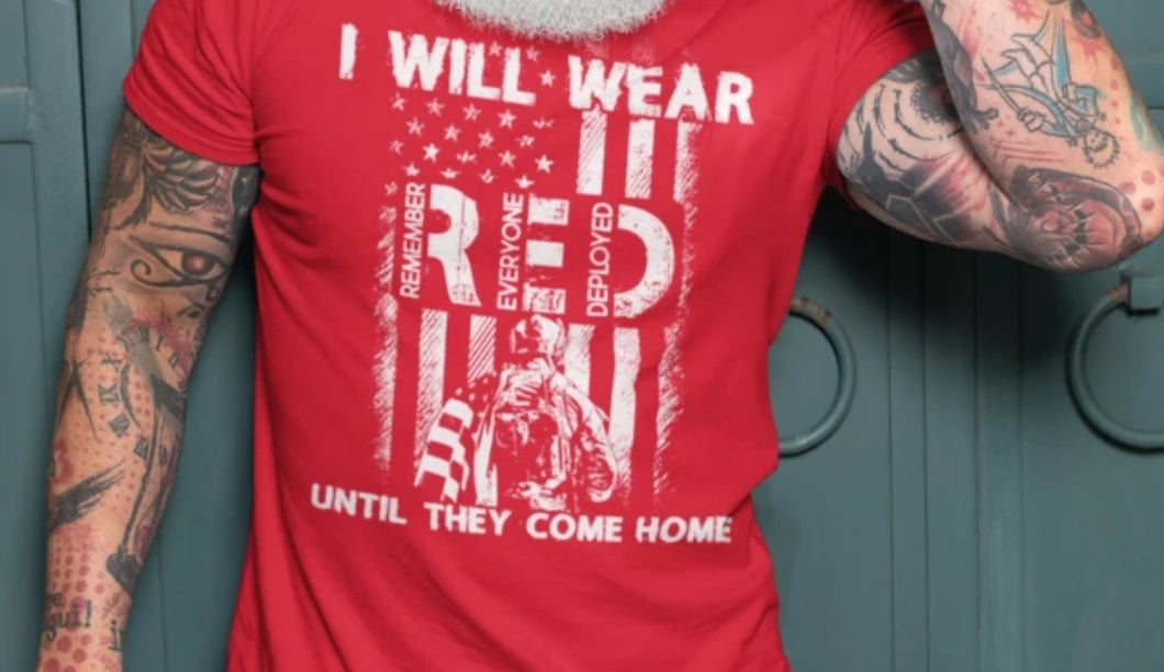 I Will Wear Red Until They Come Home