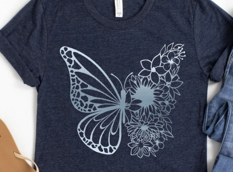 Floral Butterfly Mandala