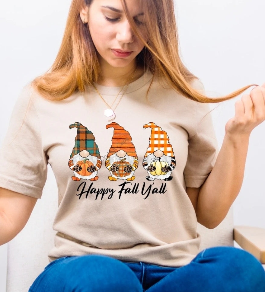 Happy Fall Y'all Gnome