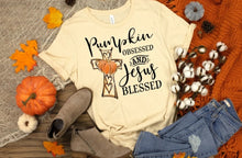 Load image into Gallery viewer, Pumpkin Obsessed and Jesus Blessed
