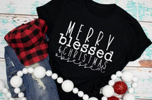 Load image into Gallery viewer, Merry blessed and christmas obsessed
